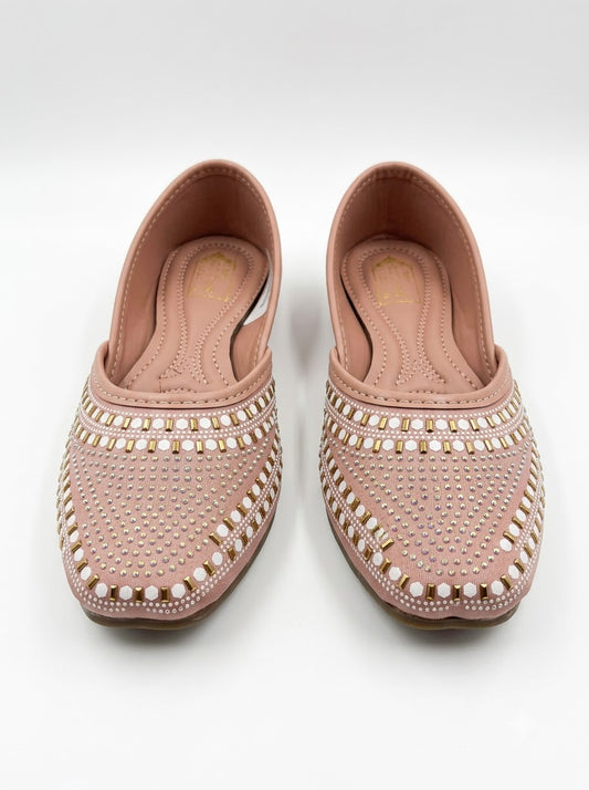 Pink Studded Jutti