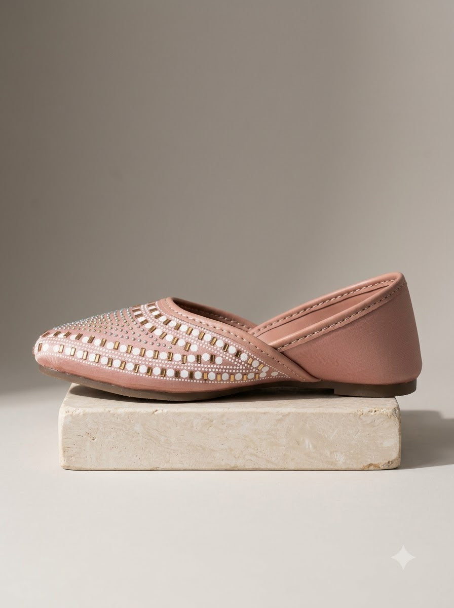 Pink Studded Jutti